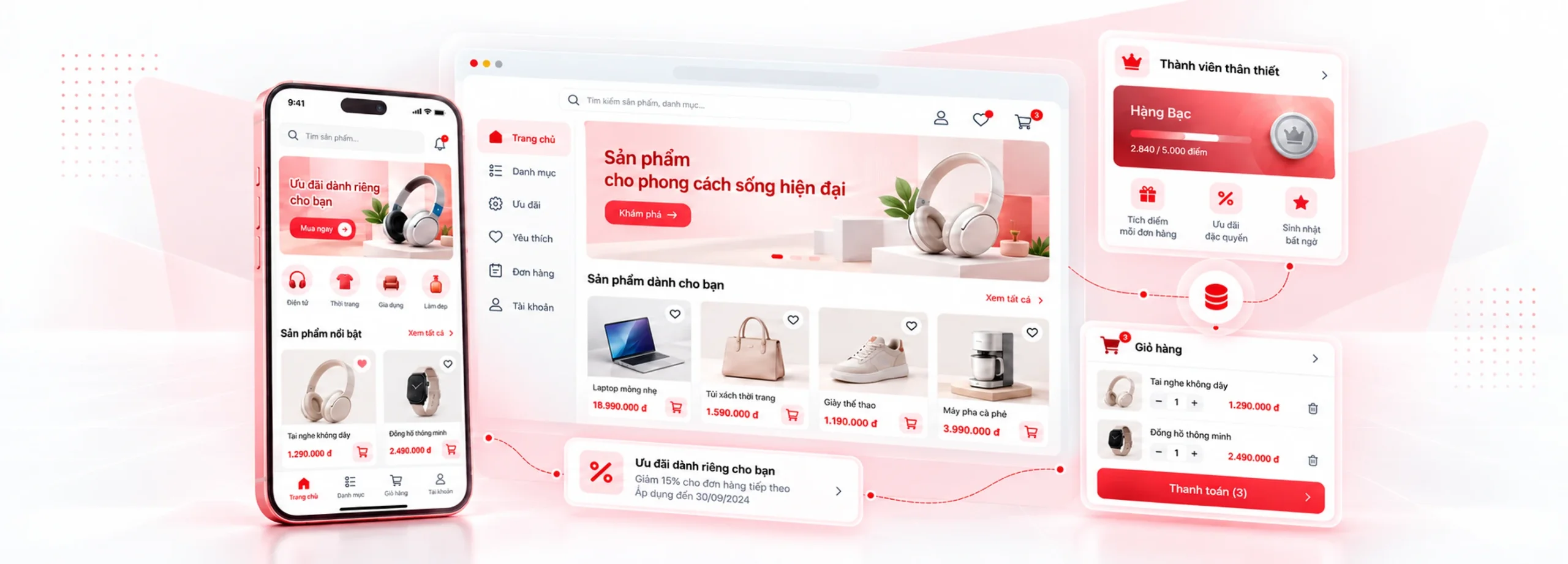 Hình minh họa · web, app, thương mại điện tử